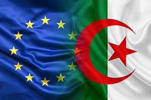 EU-Algeria flags EU-Algeria flags