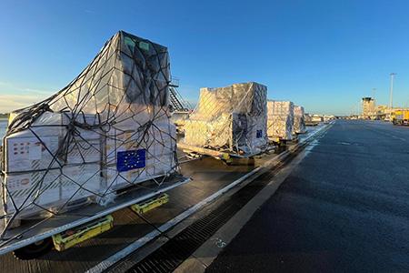EU organises 6 new humanitarian air bridge flights for Gaza and channels assistance for neighbouring countries