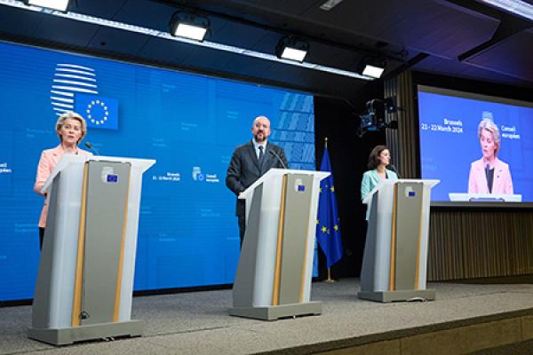 President von der Leyen at the joint press conference with President Michel